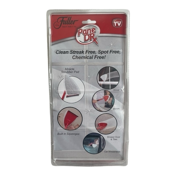 Pane Dr Red Window Cleaner Brush Window Cleaning Kit Streak-free Spot-free Brush - Picture 3 of 3